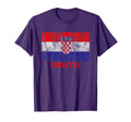 Croatia Flag Distressed Croatia T-Shirt - Minimalist Print for Adults - T-Shirt, Sweatshirt, Hoodie