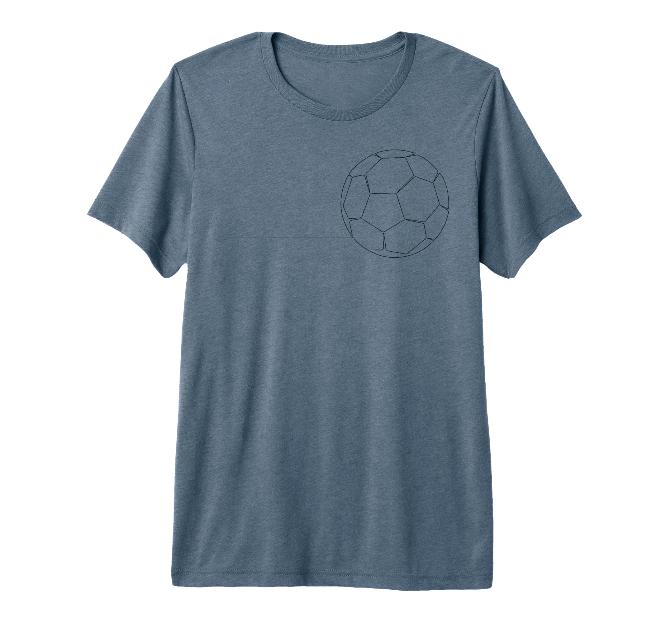 One Line Art Minimalist Soccer Coach T-Shirt - Graphic Print Men Women - T-Shirt, Sweatshirt, Hoodie