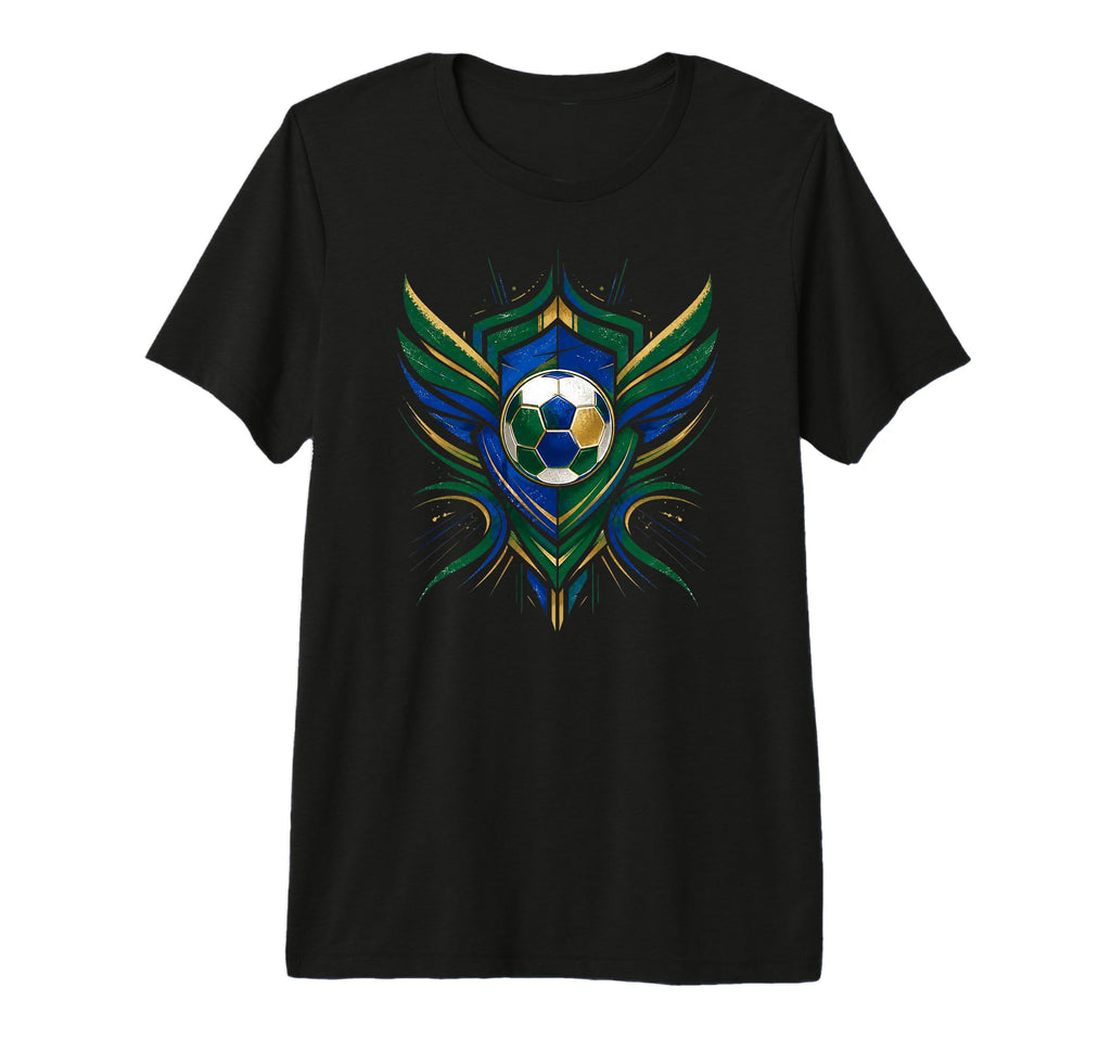 Brazil Football Green Yellow Soccer T-Shirt - Aesthetic Graphic Men Women - T-Shirt, Sweatshirt, Hoodie