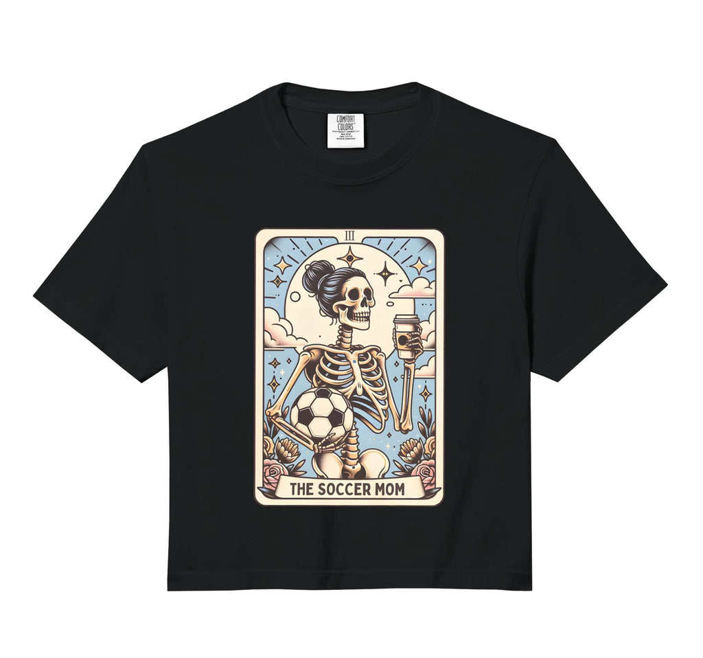 Soccer Mom Tarot Card Skeleton Sweatshirt - Aesthetic Graphic for Adults - T-Shirt, Sweatshirt, Hoodie