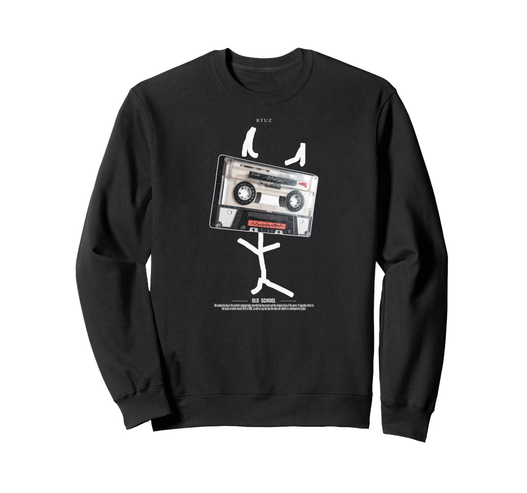 Old School Music Tape Mixtape Sweatshirt - Novelty Apparel for Adults - T-Shirt, Sweatshirt, Hoodie