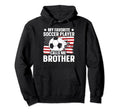 4Th July Patriotic Soccer Brother Hoodie - Minimalist Print for Adults - T-Shirt, Sweatshirt, Hoodie