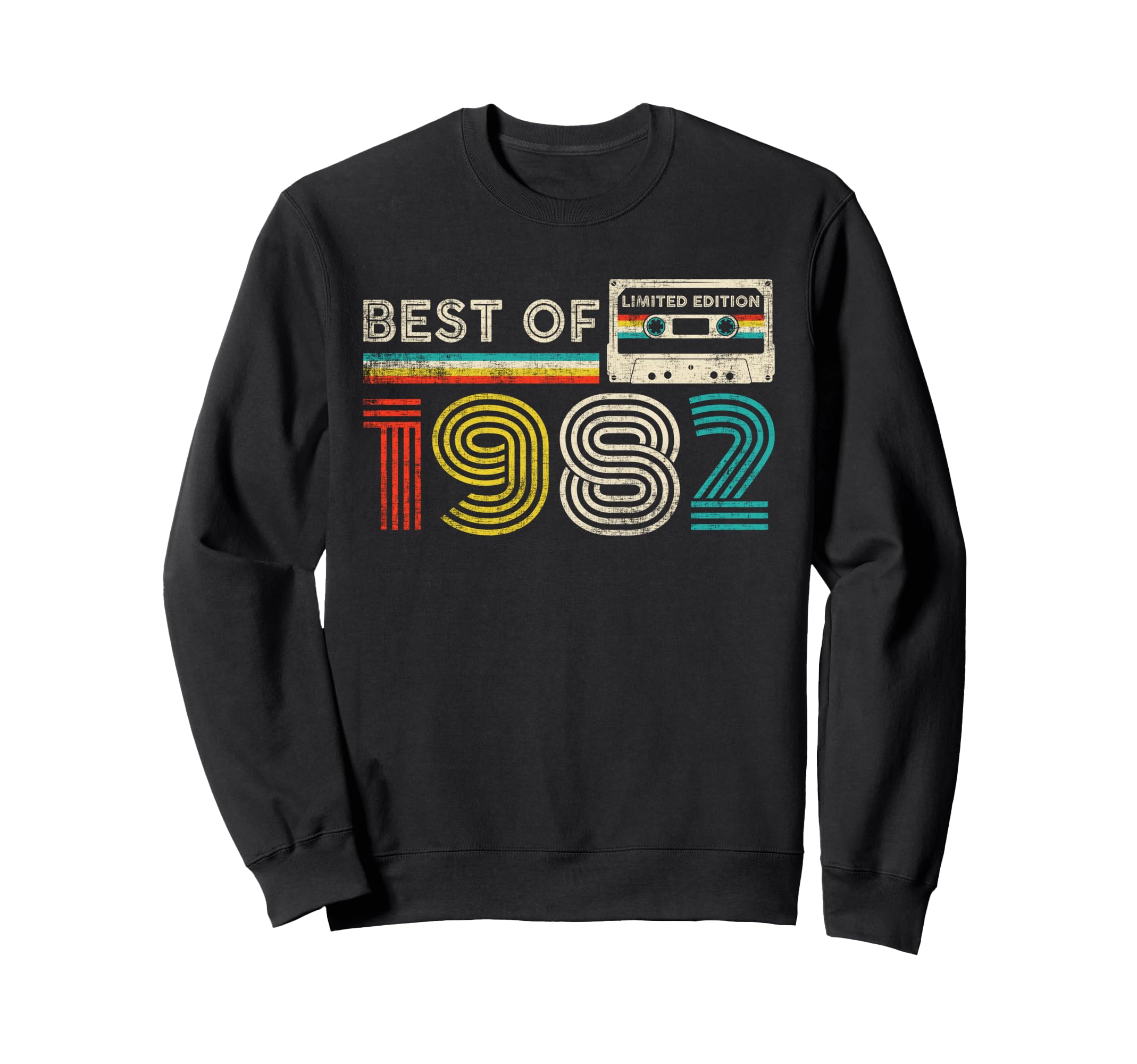 Best 1982 Birthday 1982 Cassette Tape Sweatshirt - Aesthetic Graphic Unisex - T-Shirt, Sweatshirt, Hoodie