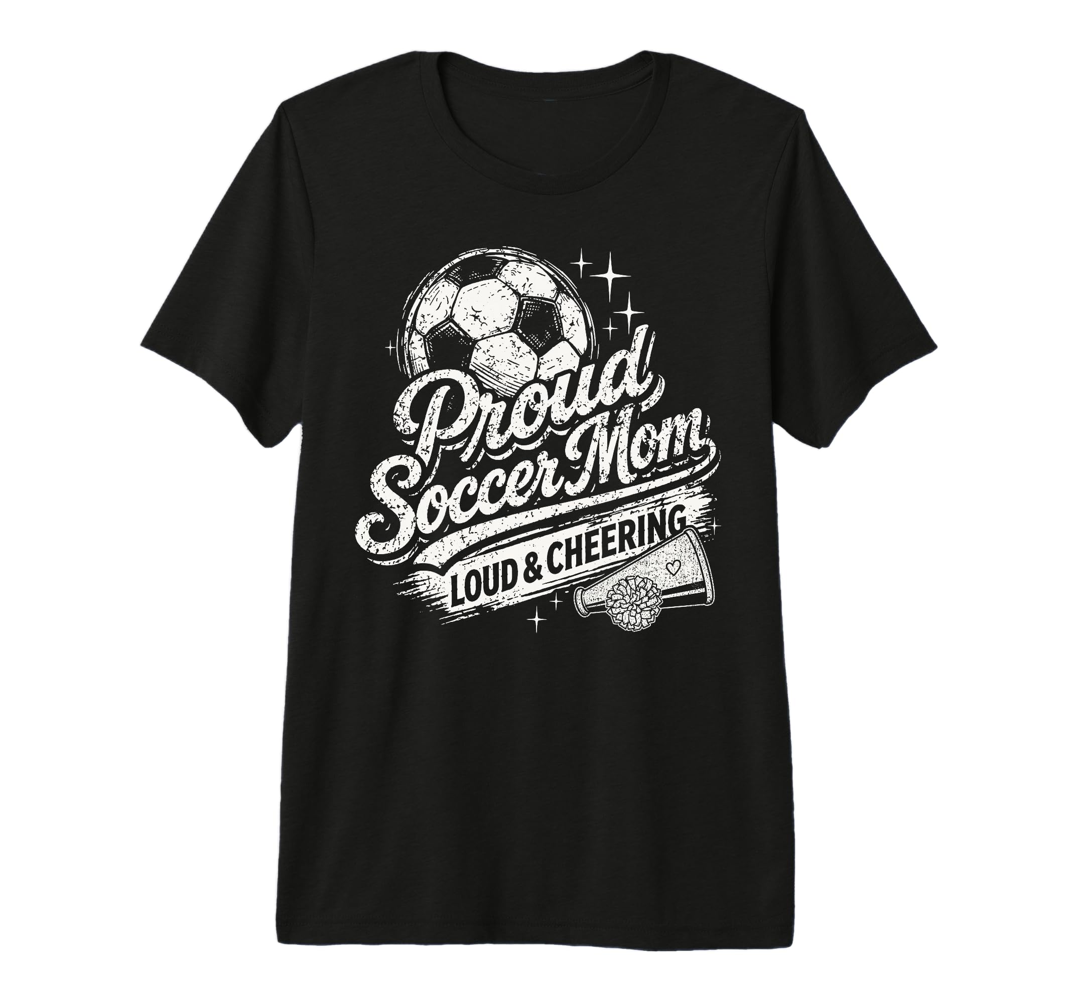 Soccer Mom Proud Loud And Cheering T-Shirt - Streetwear Style for Adults - T-Shirt, Sweatshirt, Hoodie