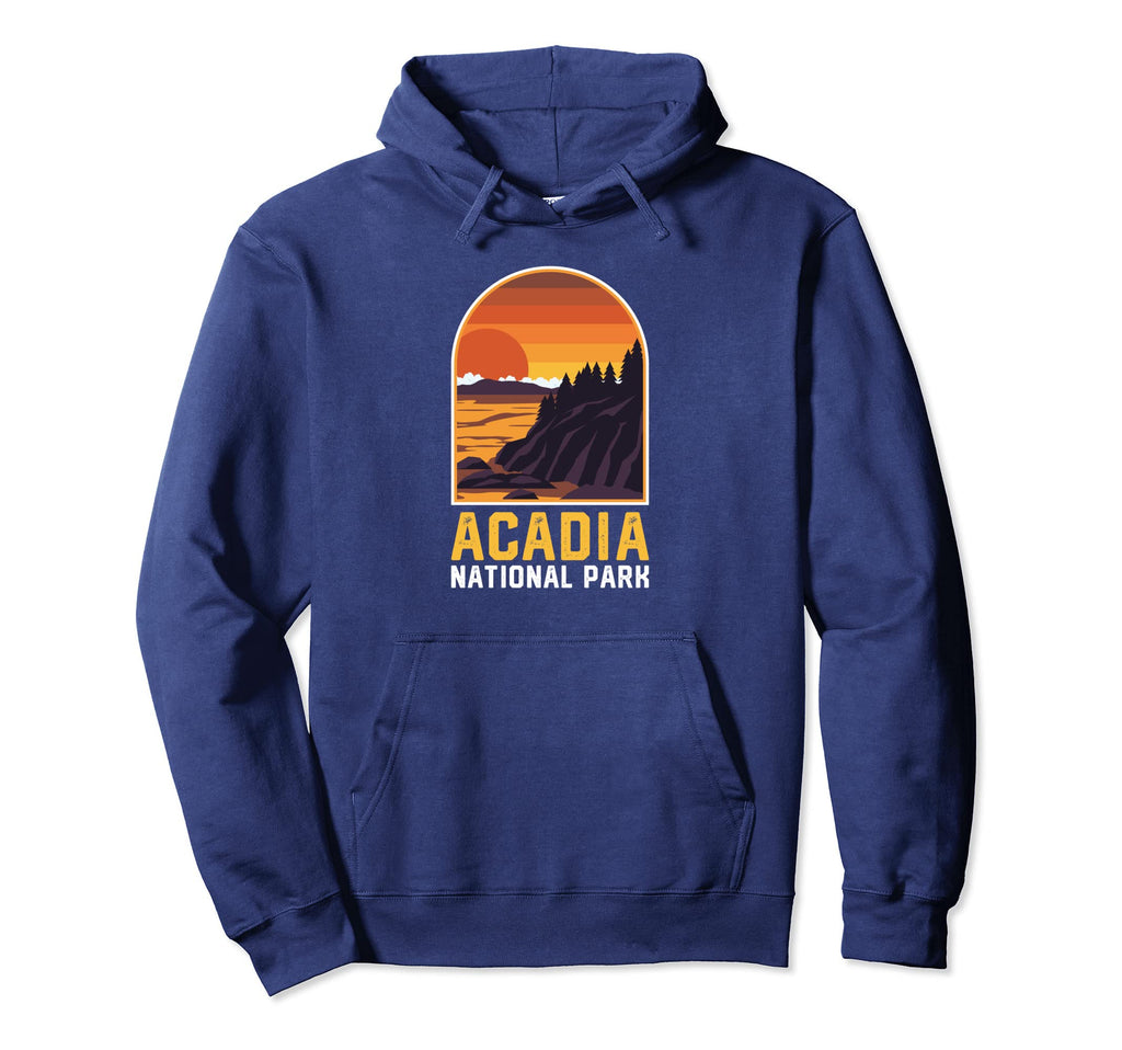 Acadia National Park Sunset Hoodie - Graphic Print Men Women - T-Shirt, Sweatshirt, Hoodie
