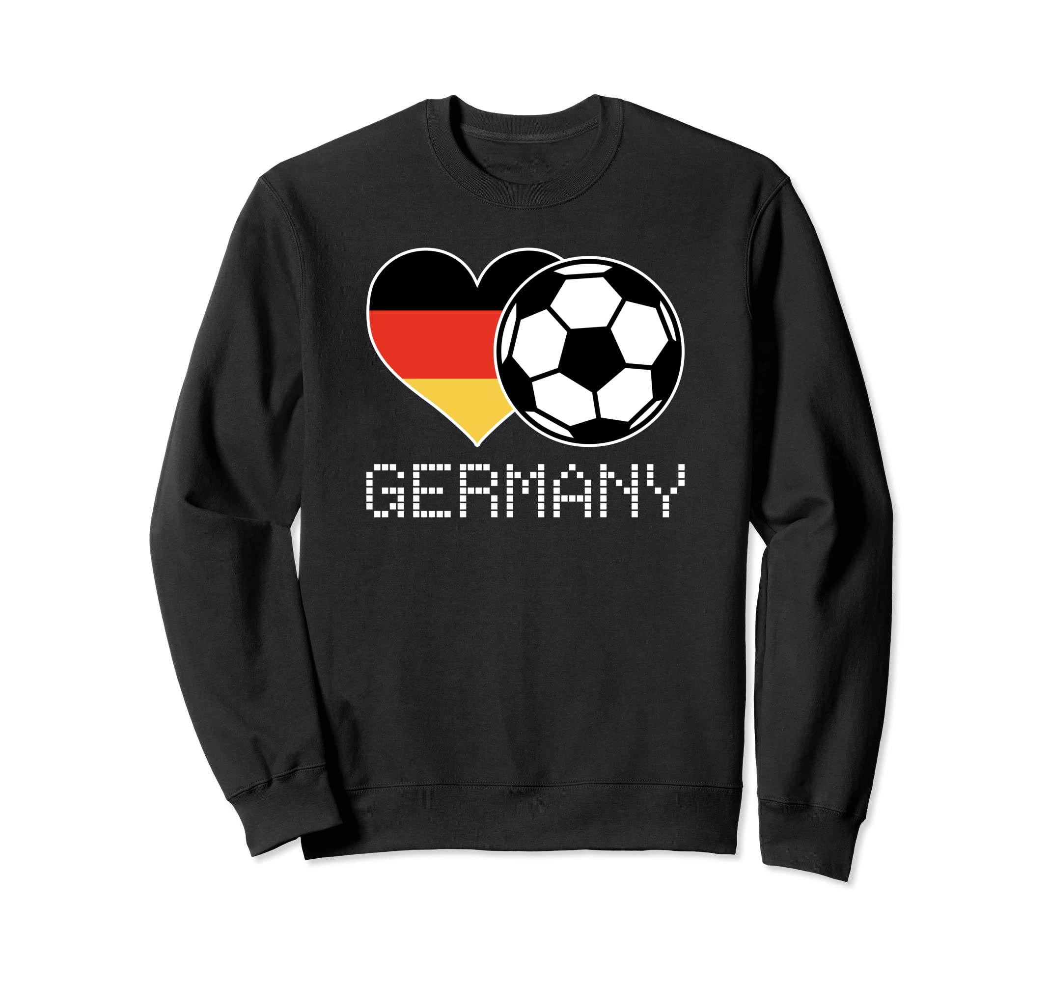 Germany Soccer German Flag Love Sweatshirt - Minimalist Print Unisex - T-Shirt, Sweatshirt, Hoodie