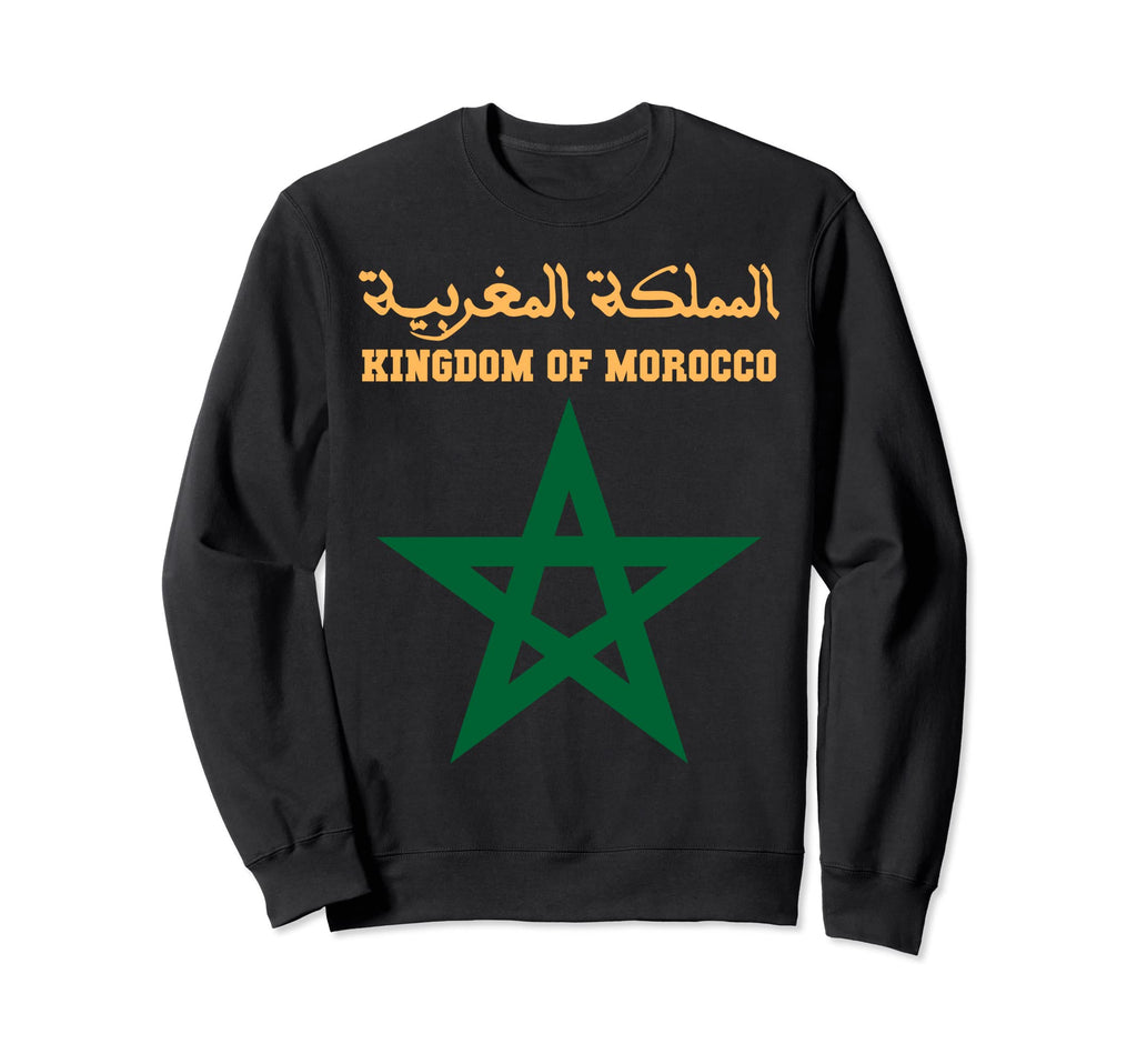 Morocco Flag Soccer Kingdom Sweatshirt - Fun Novelty Design Men Women - T-Shirt, Sweatshirt, Hoodie