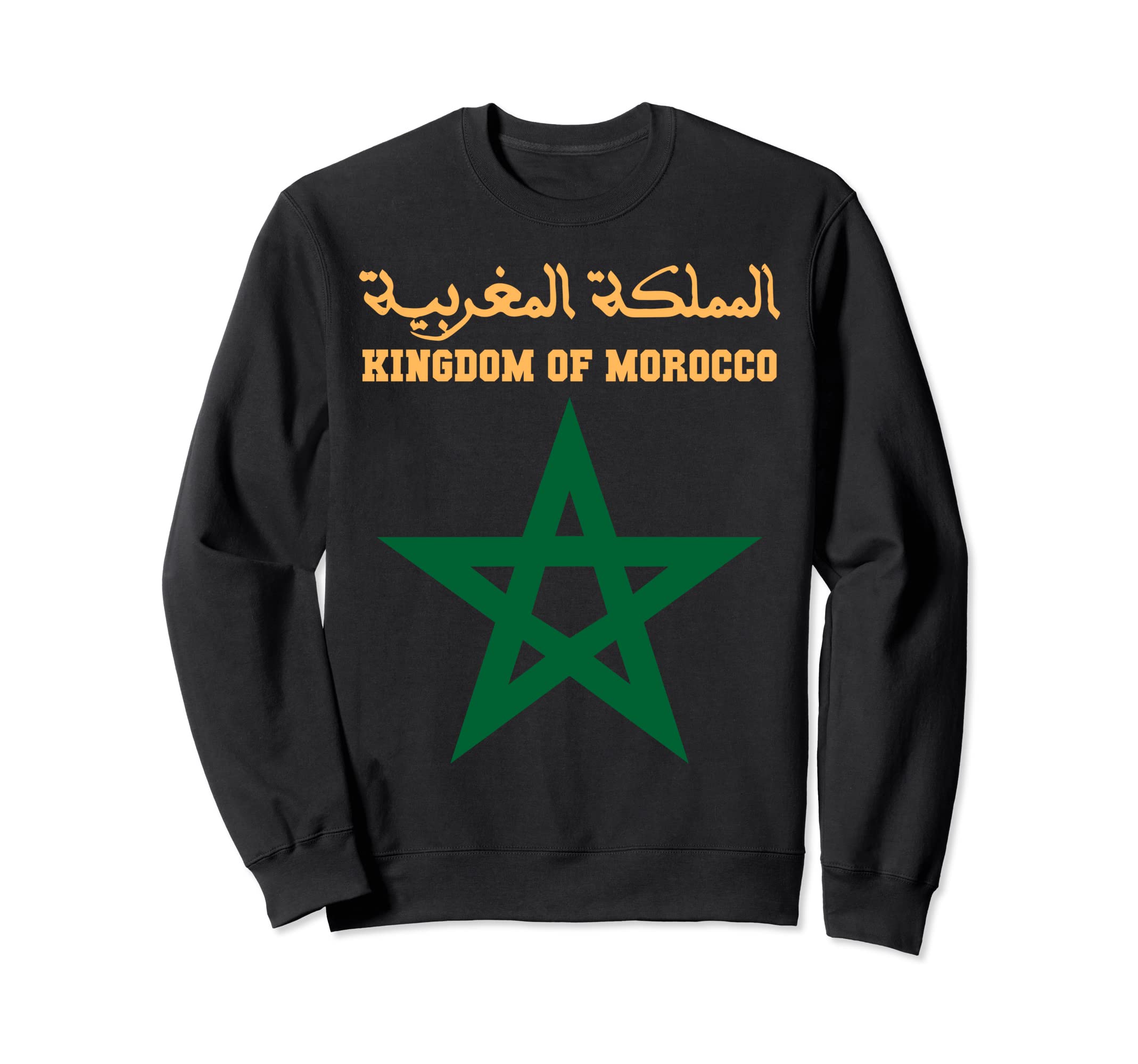 Morocco Flag Soccer Kingdom Sweatshirt - Fun Novelty Design Men Women - T-Shirt, Sweatshirt, Hoodie