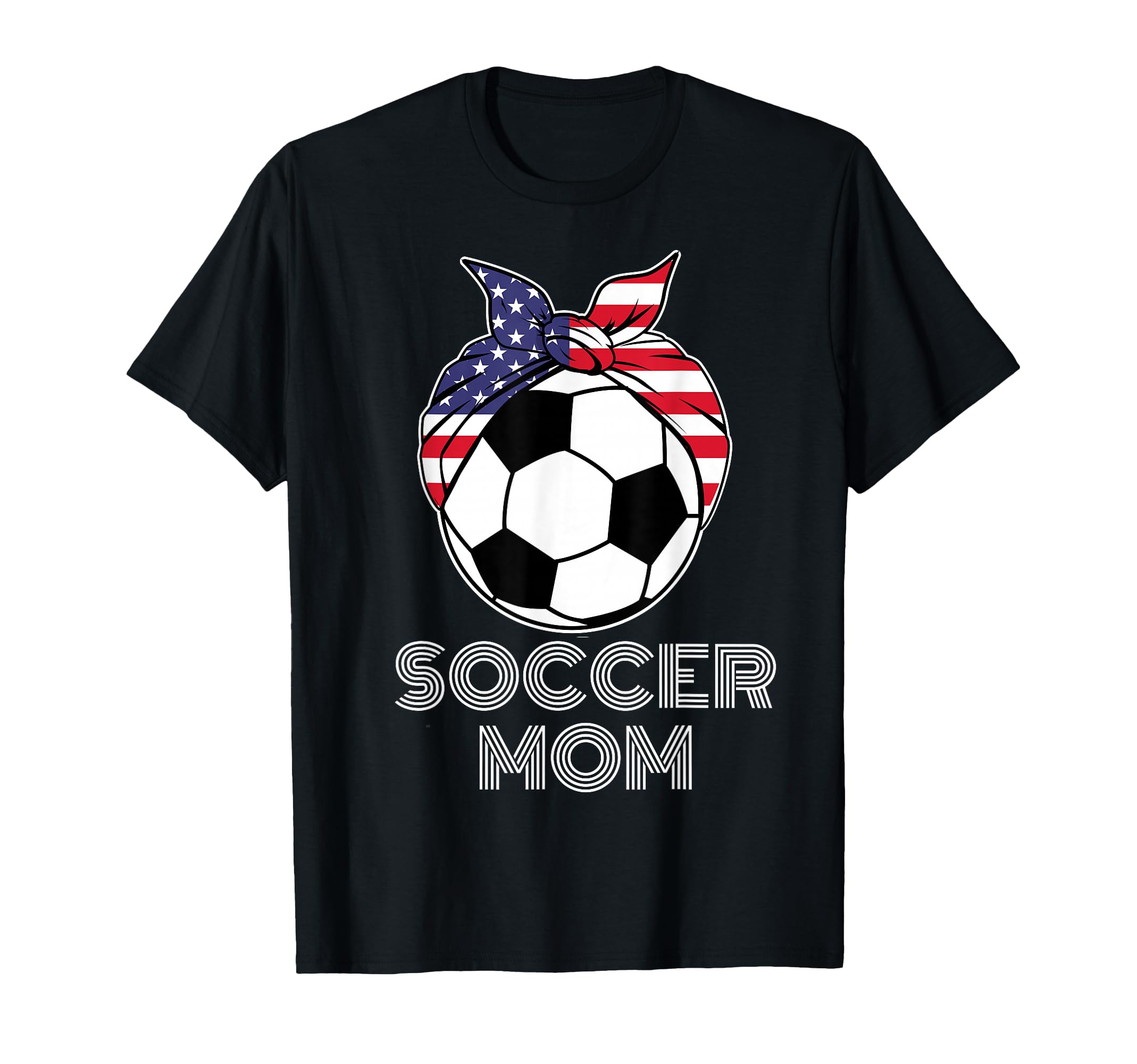 Womens Soccer Players Flag Bandana T-Shirt - Trendy Graphic for Adults - T-Shirt, Sweatshirt, Hoodie