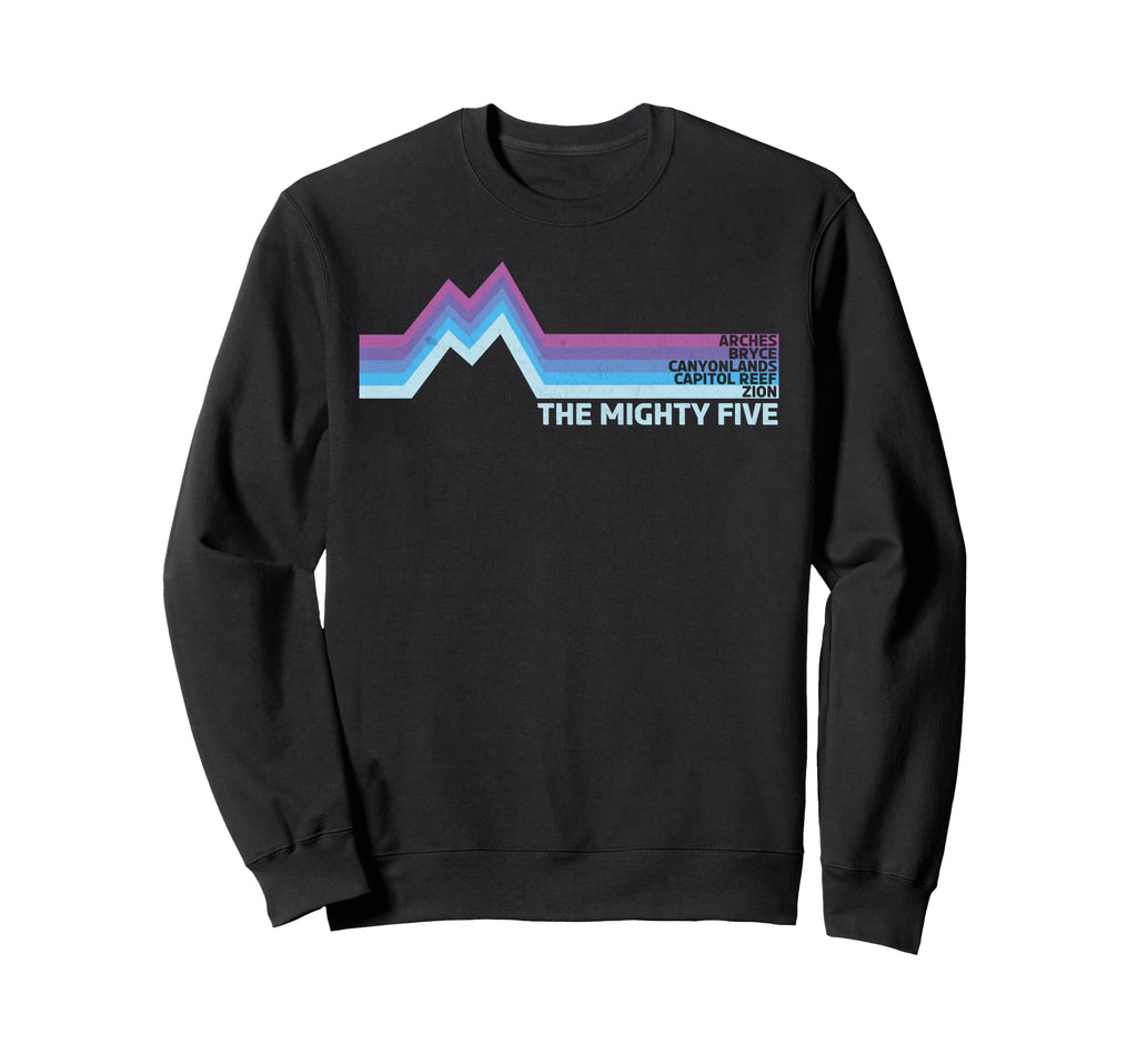 Utahs Mighty Five National Parks Sweatshirt - Custom Art Print Unisex - T-Shirt, Sweatshirt, Hoodie