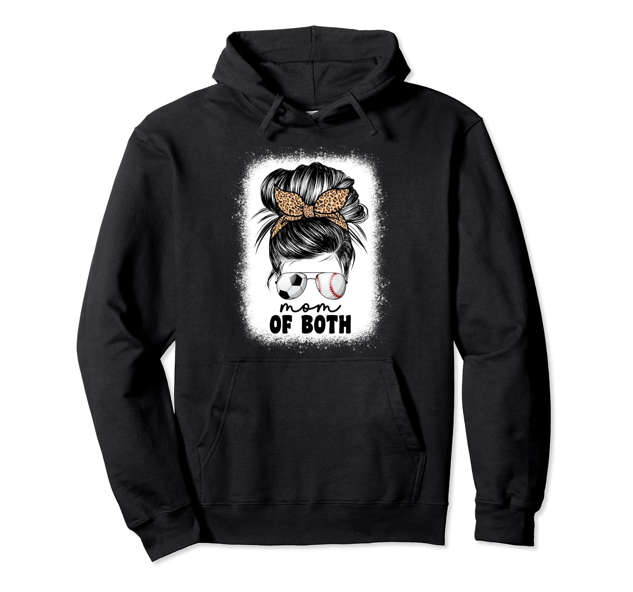 Mom Both Soccer And Baseball Mama Hoodie - Casual Everyday Wear for Adults - T-Shirt, Sweatshirt, Hoodie