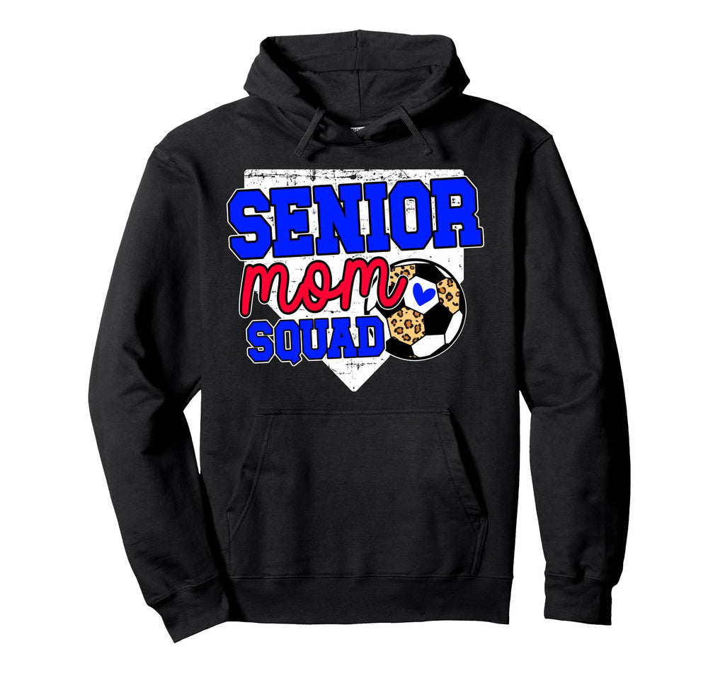 Soccer Senior Mom Squad Soccer Player Hoodie - Minimalist Print Unisex - T-Shirt, Sweatshirt, Hoodie