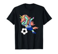 Dabbing Unicorn Uruguay Soccer Fan T-Shirt - Minimalist Print Unisex - T-Shirt, Sweatshirt, Hoodie