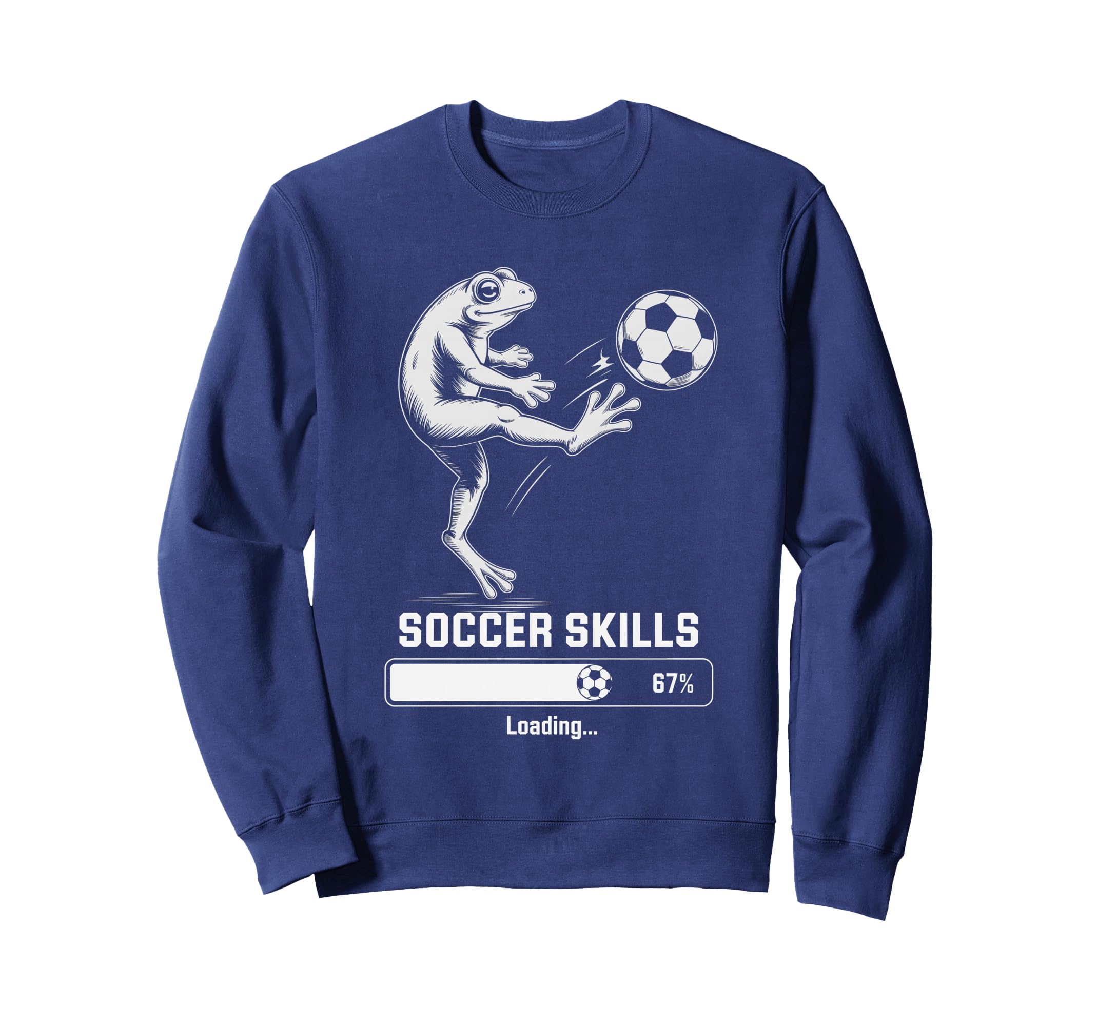 Frog Soccer Skills Loading Team Win Sweatshirt - Trendy Graphic for Adults - T-Shirt, Sweatshirt, Hoodie