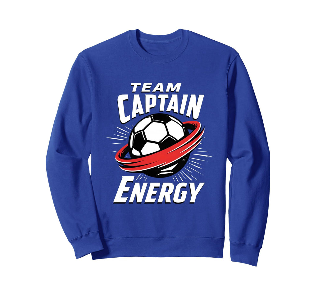 Team Captain Energy Soccer Sweatshirt - Unique Graphic for Adults - T-Shirt, Sweatshirt, Hoodie