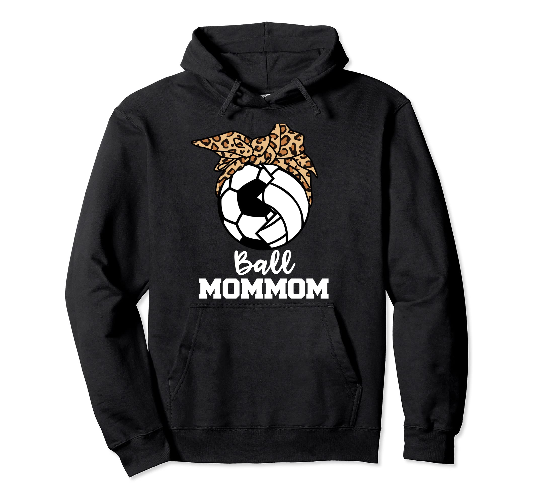 Ball Mommom Funny Soccer Volleyball Mom Hoodie - Trendy Graphic for Adults - T-Shirt, Sweatshirt, Hoodie