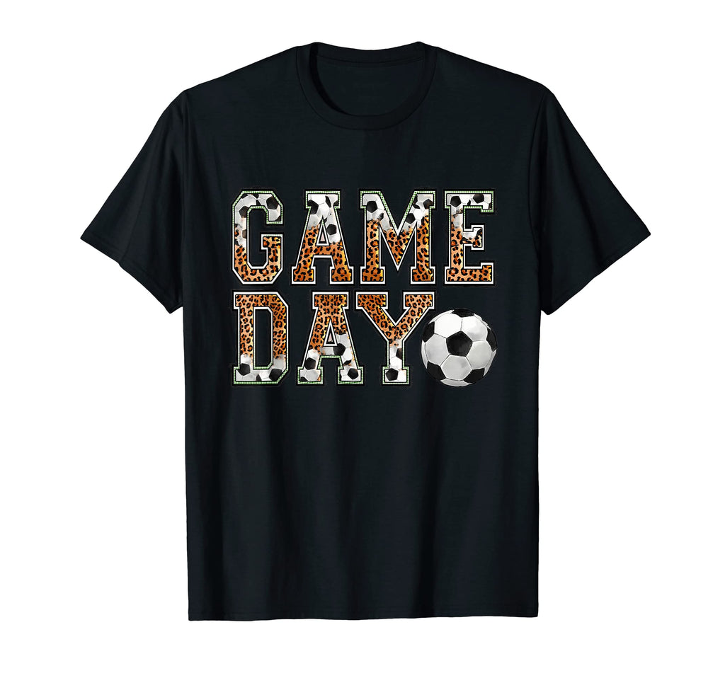 Game Day Vibes Leopard Soccer Season T-Shirt - Unique Graphic Unisex - T-Shirt, Sweatshirt, Hoodie
