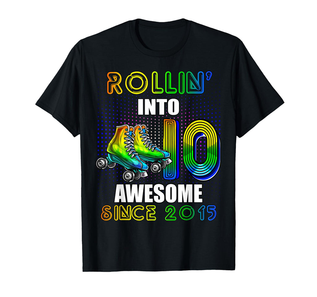 Birthday Roller Skating 10Th Rollin T-Shirt - Custom Art Print for Adults - T-Shirt, Sweatshirt, Hoodie
