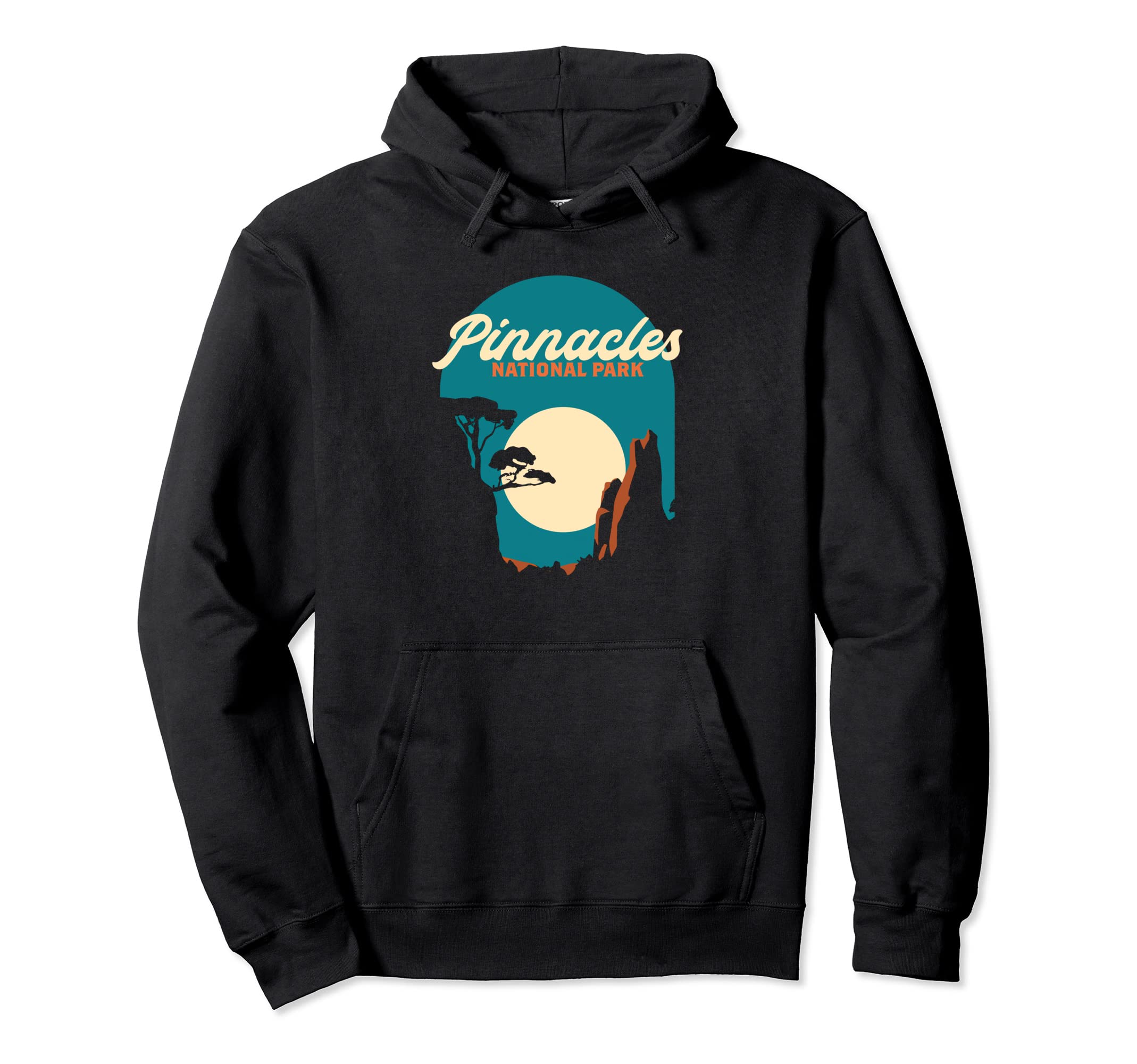 Pinnacles National Park 80S Night Hoodie - Trendy Graphic Unisex - T-Shirt, Sweatshirt, Hoodie