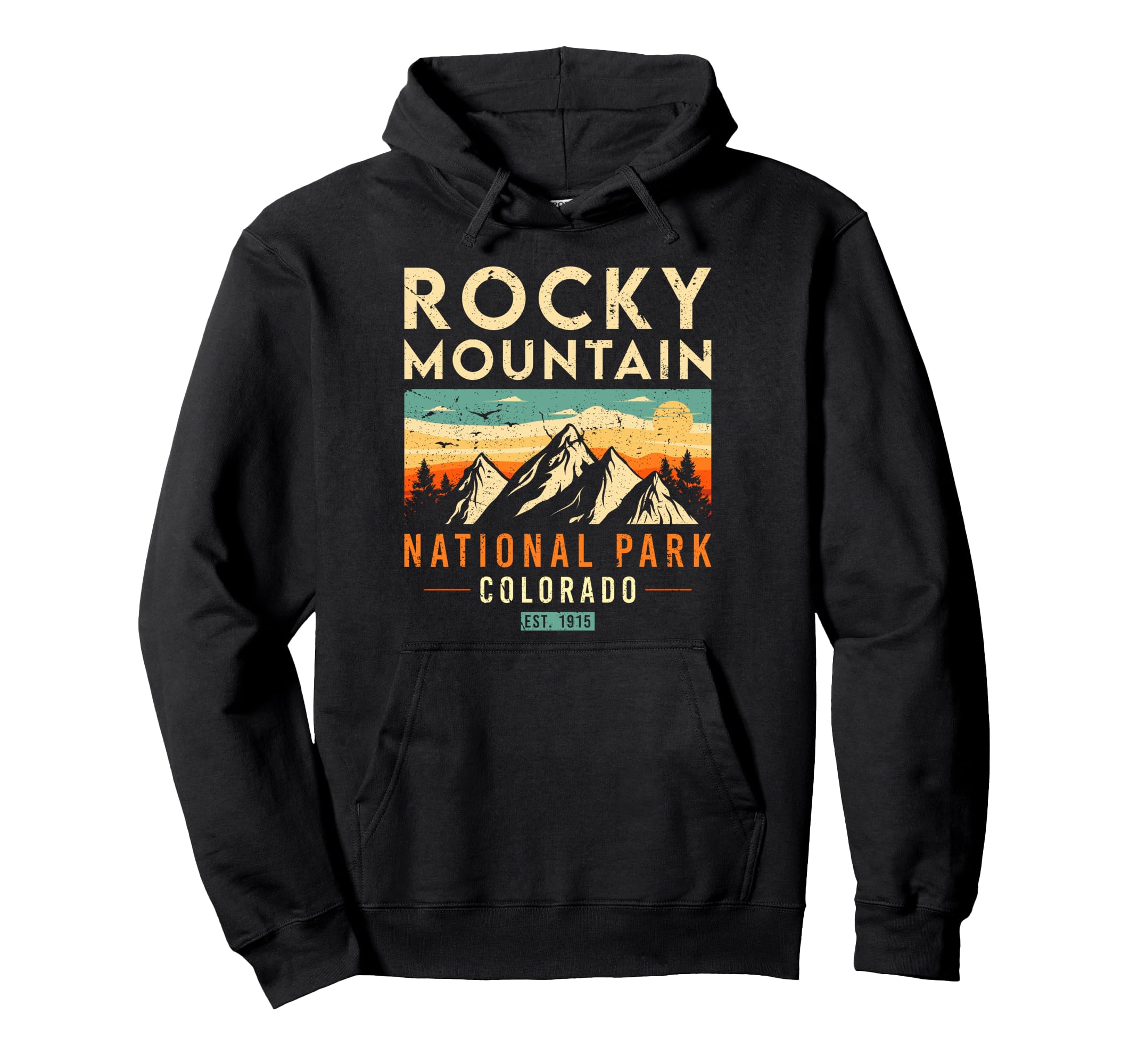 Rocky Mountain Est 1915 Colorado Hoodie - Fun Novelty Design Unisex - T-Shirt, Sweatshirt, Hoodie