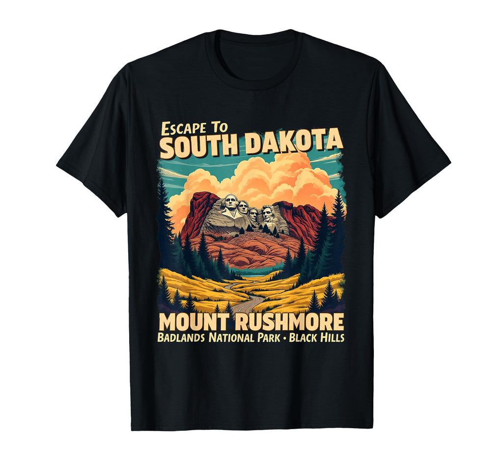 South Dakota Mount Rushmore National T-Shirt - Custom Art Print for Adults - T-Shirt, Sweatshirt, Hoodie