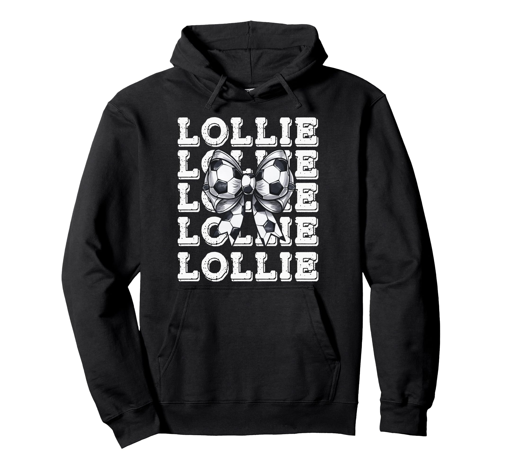 Coquette Soccer Lollie Matching Family Bow Hoodie - Graphic Print Unisex - T-Shirt, Sweatshirt, Hoodie