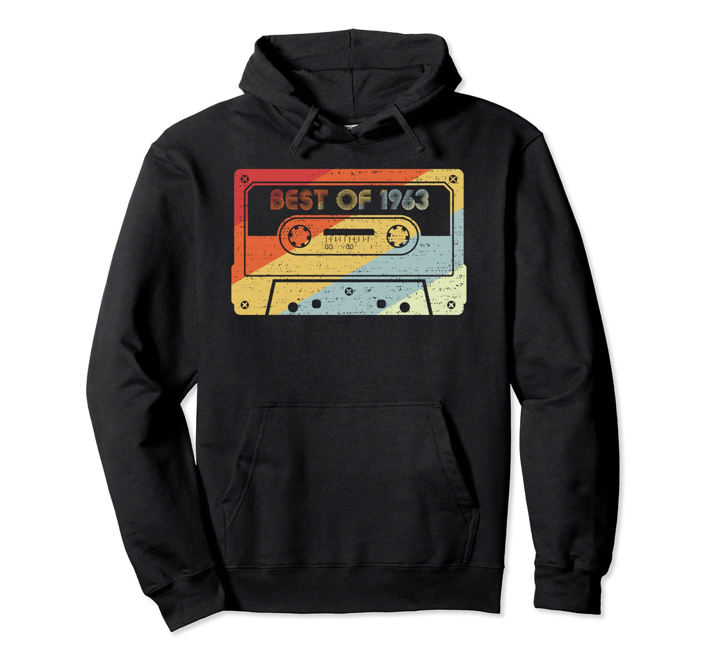 Best 1963 58Th Birthday Cassette Tape Present Hoodie - Graphic Print Unisex - T-Shirt, Sweatshirt, Hoodie