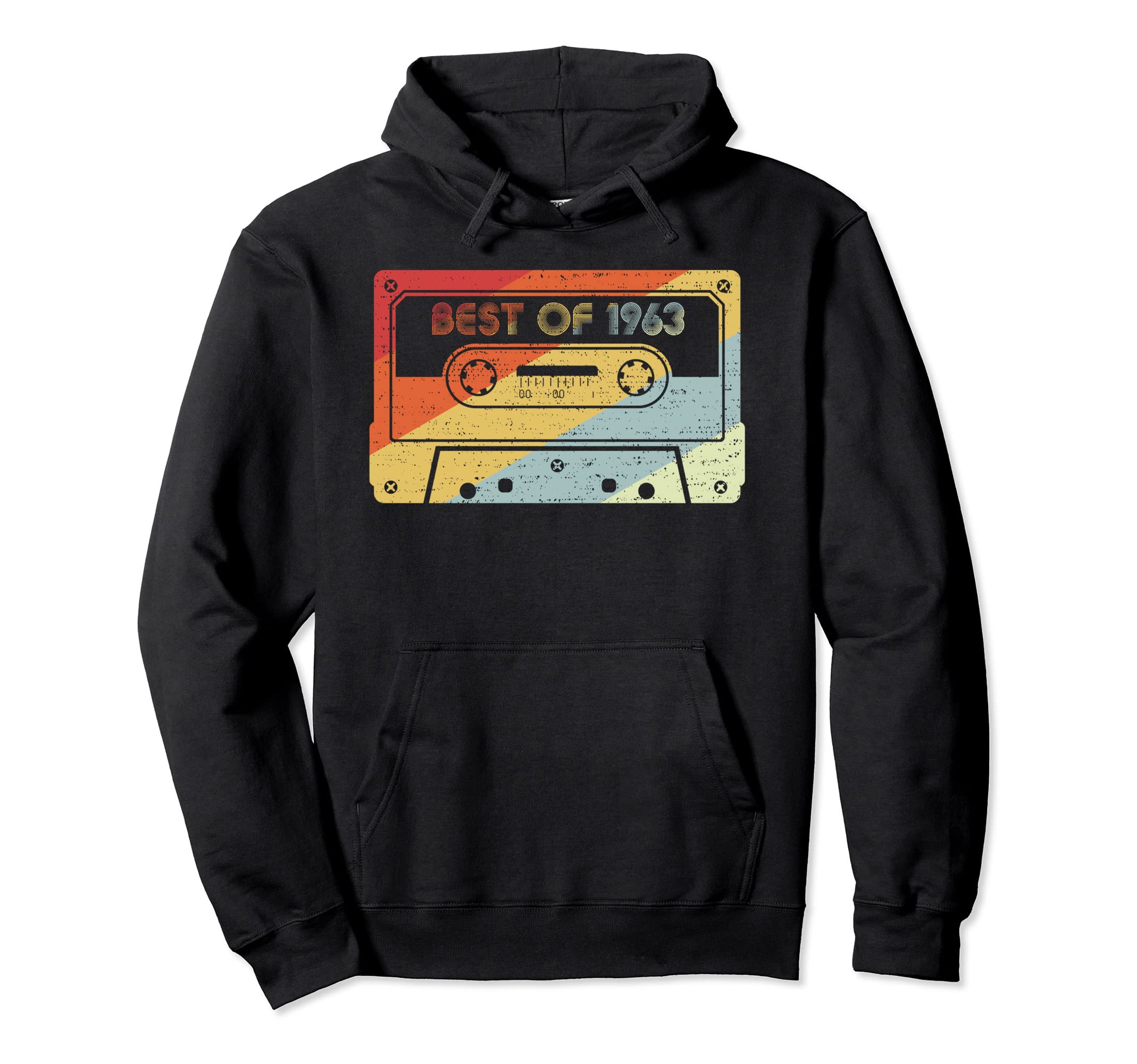 Best 1963 58Th Birthday Cassette Tape Present Hoodie - Graphic Print Unisex - T-Shirt, Sweatshirt, Hoodie