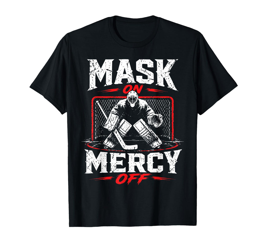 Ice Hockey Goalkeeper Mask Hockey Goalie T-Shirt - Custom Art Print Unisex - T-Shirt, Sweatshirt, Hoodie