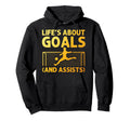 Funny Soccer Art Gag Soccer Player Hoodie - Graphic Print for Adults - T-Shirt, Sweatshirt, Hoodie