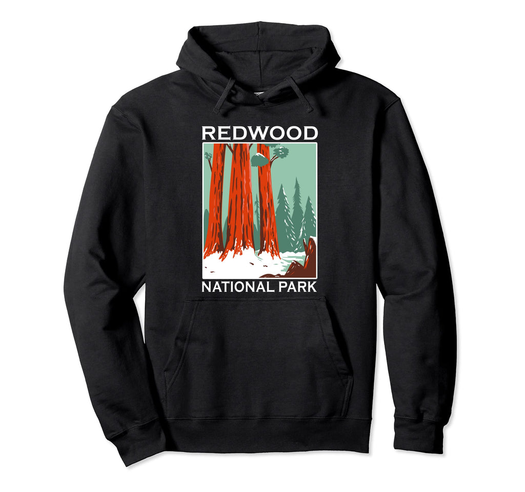 Redwood National Park Outdoor Camping Hoodie - Unique Graphic Unisex - T-Shirt, Sweatshirt, Hoodie