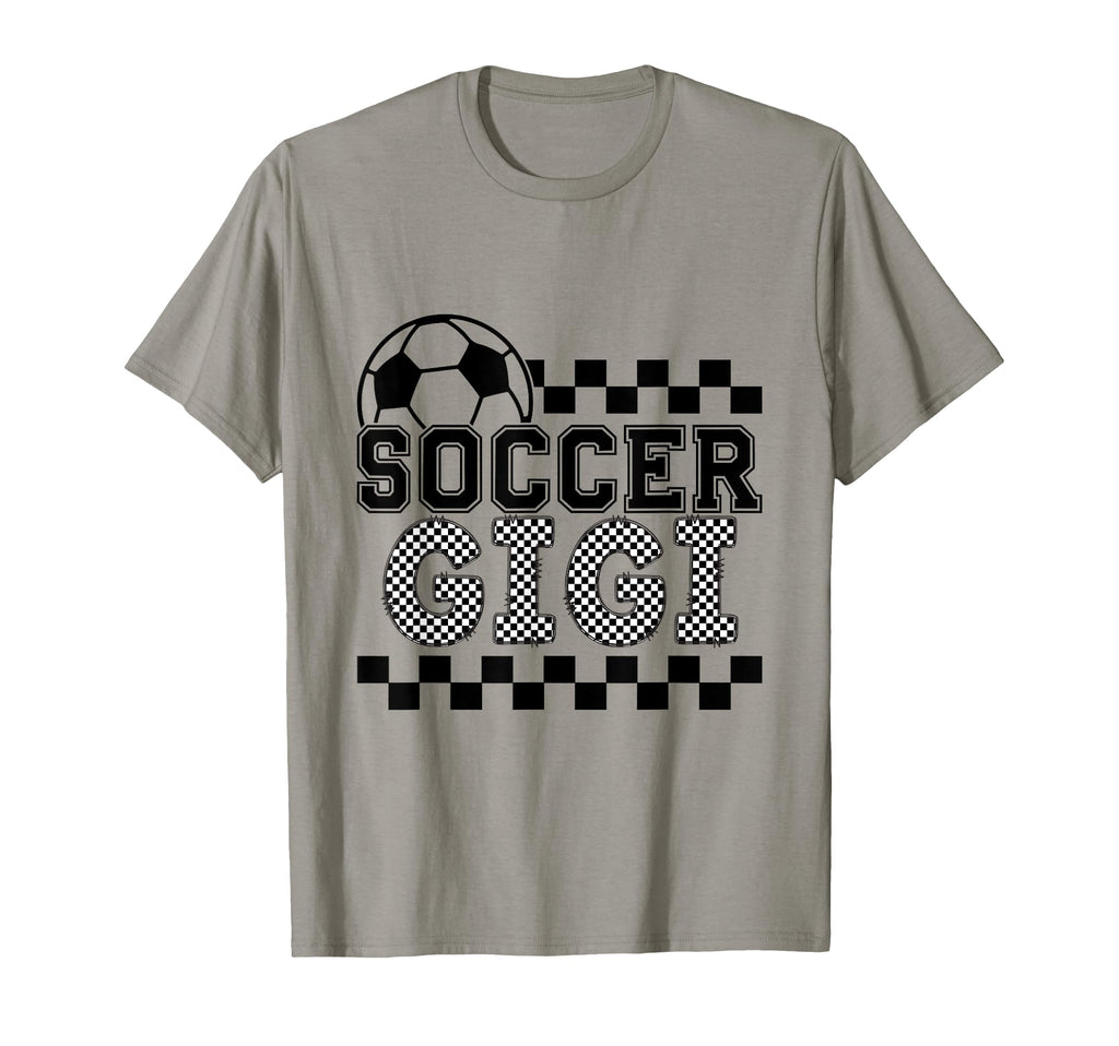 Soccer Gigi Checker Checkered T-Shirt - Casual Everyday Wear for Adults - T-Shirt, Sweatshirt, Hoodie