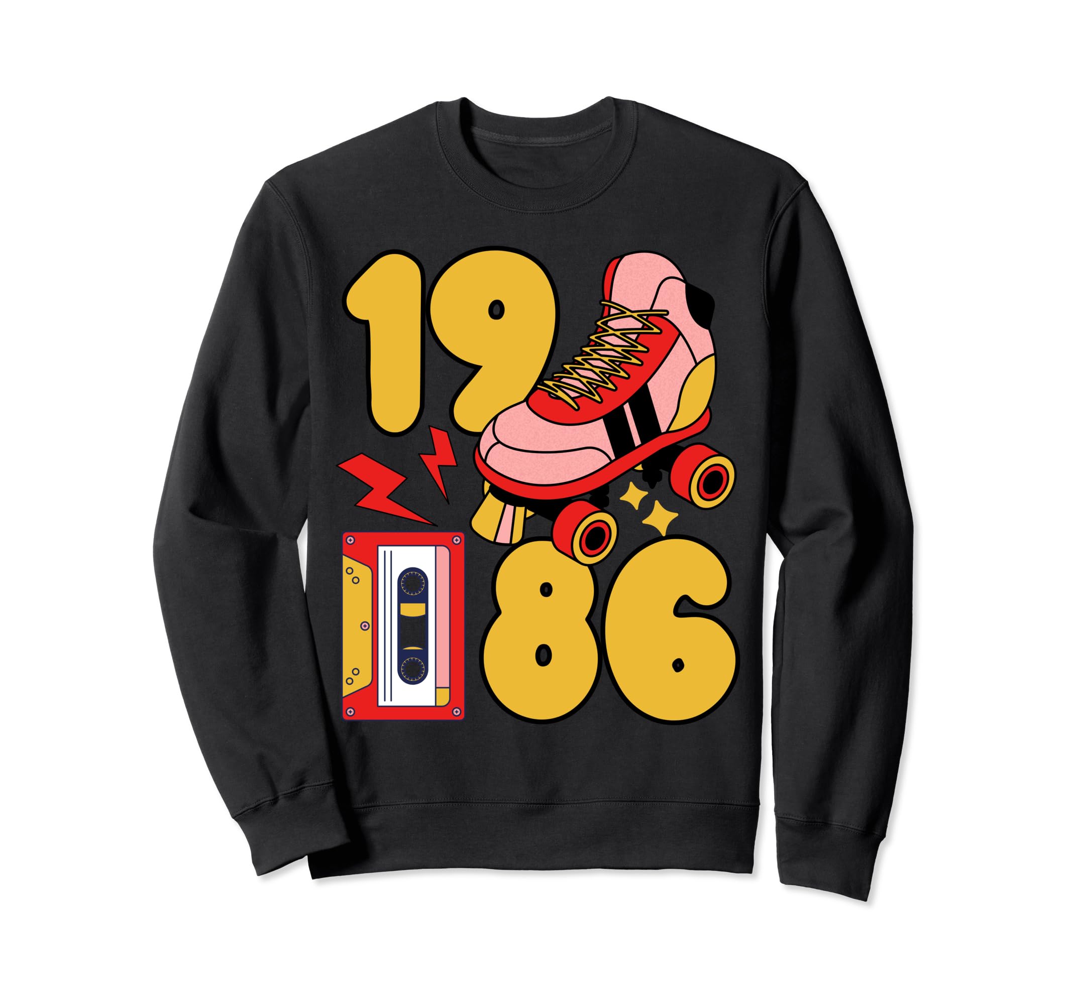 Old School 80S Vibes 1986 Hip Hop Sweatshirt - Minimalist Print Men Women - T-Shirt, Sweatshirt, Hoodie