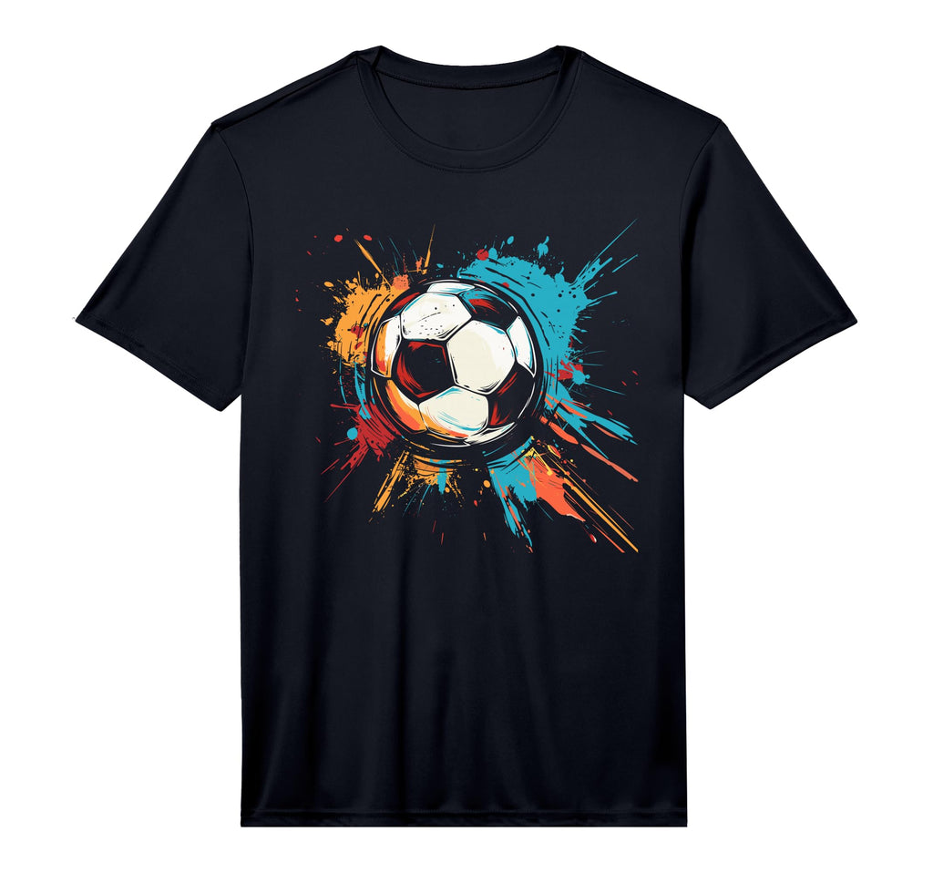 Soccer Ball Color Graffiti T-Shirt - Casual Everyday Wear Men Women - T-Shirt, Sweatshirt, Hoodie