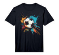 Soccer Ball Color Graffiti T-Shirt - Casual Everyday Wear Men Women - T-Shirt, Sweatshirt, Hoodie