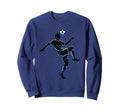 Soccer Player Juggling Ball Sweatshirt - Aesthetic Graphic Men Women - T-Shirt, Sweatshirt, Hoodie