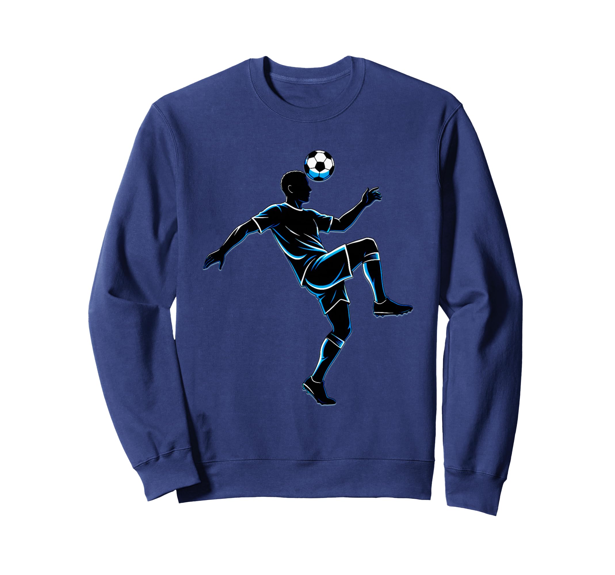 Soccer Player Juggling Ball Sweatshirt - Aesthetic Graphic Men Women - T-Shirt, Sweatshirt, Hoodie
