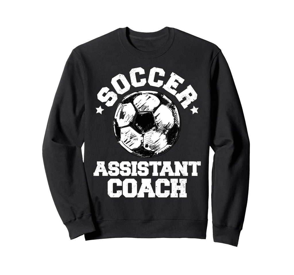 Soccer Assistant Coach Soccer Ball Sweatshirt - Minimalist Print Men Women - T-Shirt, Sweatshirt, Hoodie