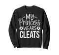 My Princess Wears Cleats Soccer Sweatshirt - Minimalist Print for Adults - T-Shirt, Sweatshirt, Hoodie