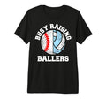 Busy Raising Ballers Funny Baseball T-Shirt - Minimalist Print for Adults - T-Shirt, Sweatshirt, Hoodie