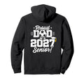 Senior Class 2027 School Soccer Proud Hoodie - Aesthetic Graphic Unisex - T-Shirt, Sweatshirt, Hoodie