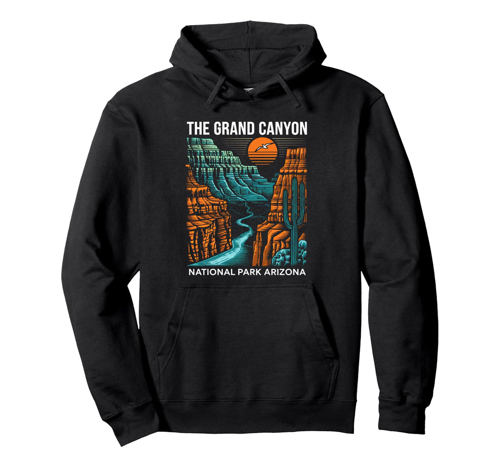 Grand Canyon National Park Arizona Hike Hoodie - Minimalist Print Unisex - T-Shirt, Sweatshirt, Hoodie