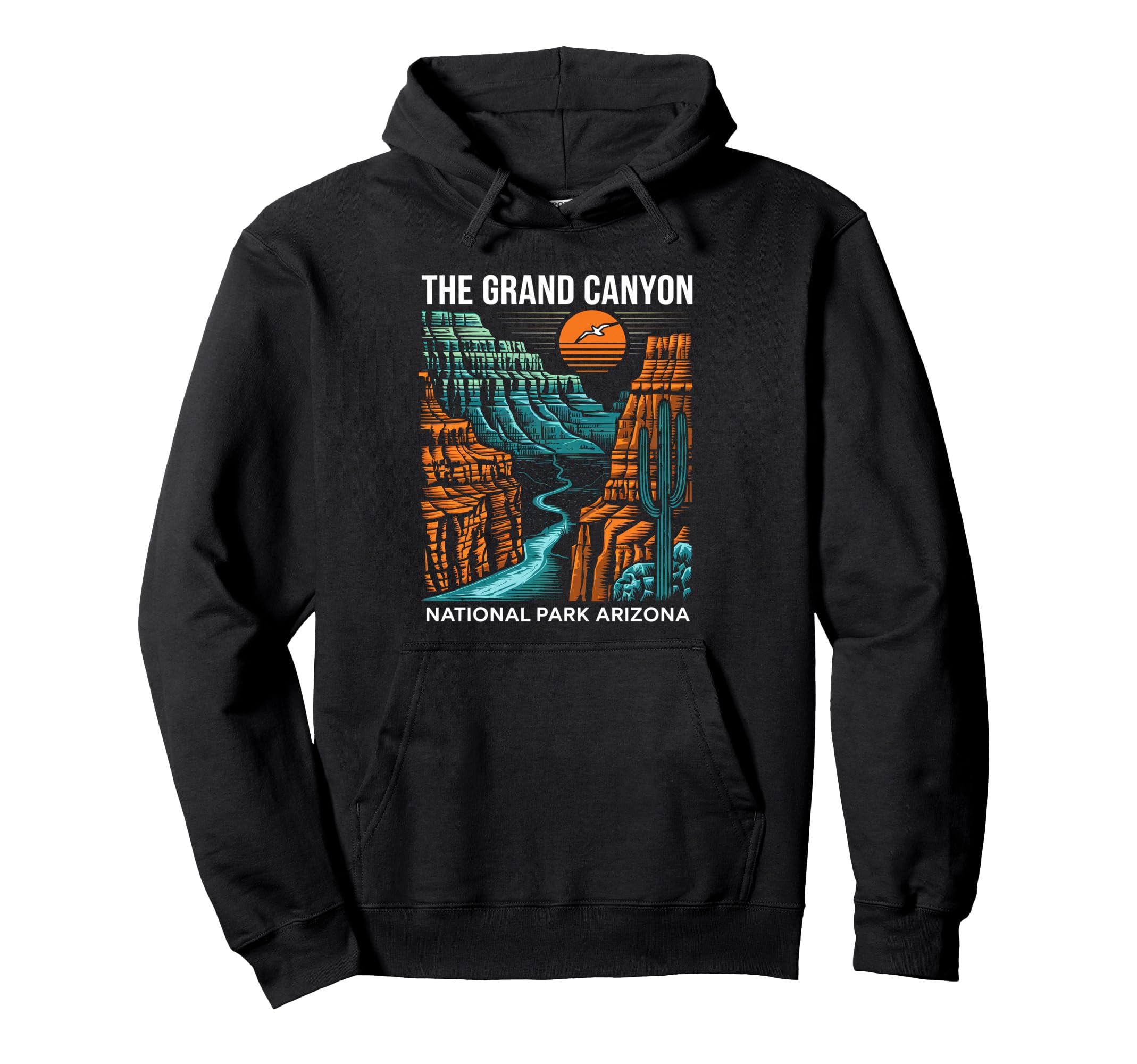 Grand Canyon National Park Arizona Hike Hoodie - Minimalist Print Unisex - T-Shirt, Sweatshirt, Hoodie