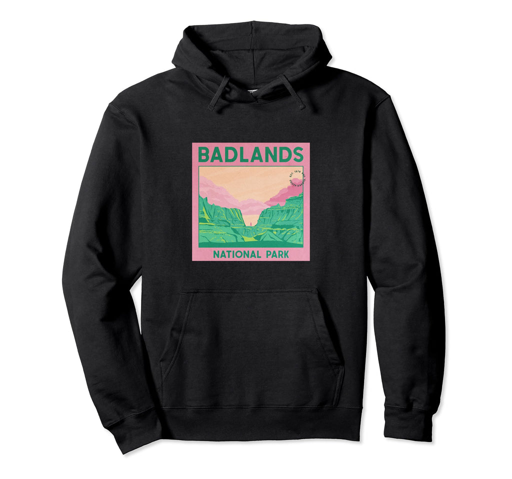 Badlands National Park Landscape South Hoodie - Trendy Graphic Men Women - T-Shirt, Sweatshirt, Hoodie