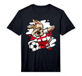 Dabbing Dog England Soccer Fans T-Shirt - Aesthetic Graphic for Adults - T-Shirt, Sweatshirt, Hoodie
