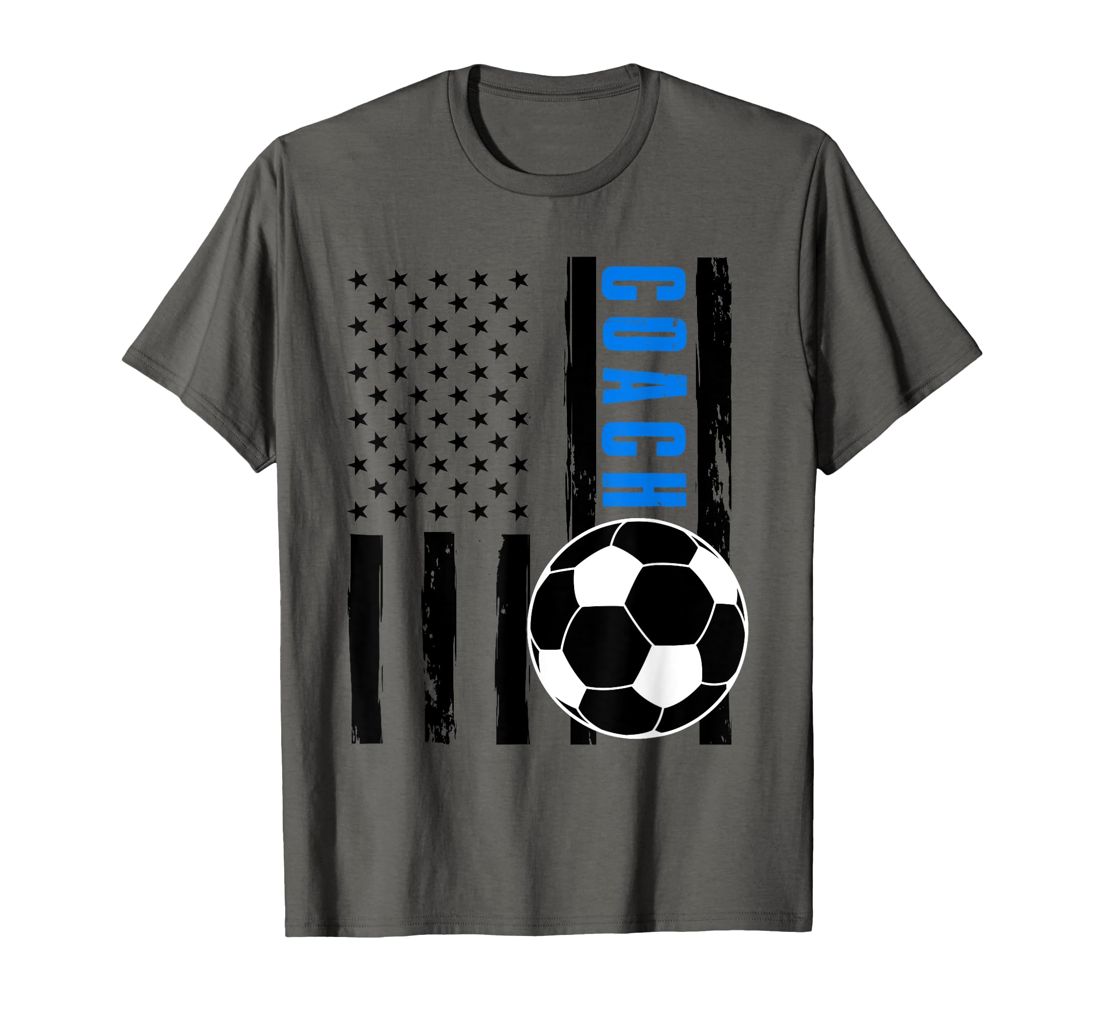 Usa Flag Soccer Coach Funny Soccer T-Shirt - Graphic Print Men Women - T-Shirt, Sweatshirt, Hoodie
