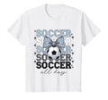 Groovy Soccer Coquette Bow Soccer All Day T-Shirt - Trendy Graphic Unisex - T-Shirt, Sweatshirt, Hoodie