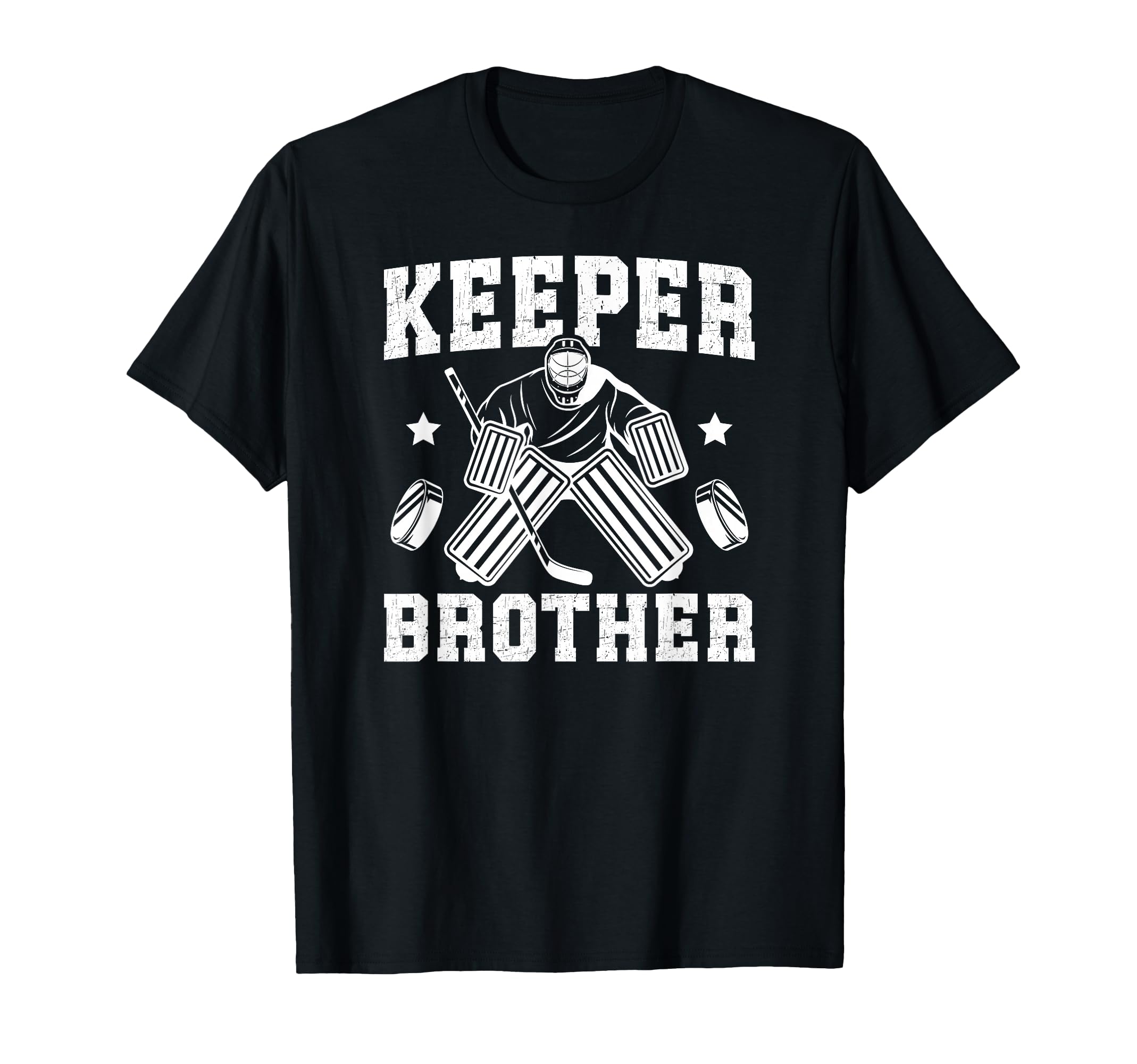 Ice Hockey Keeper Brother Hockey T-Shirt - Minimalist Print for Adults - T-Shirt, Sweatshirt, Hoodie