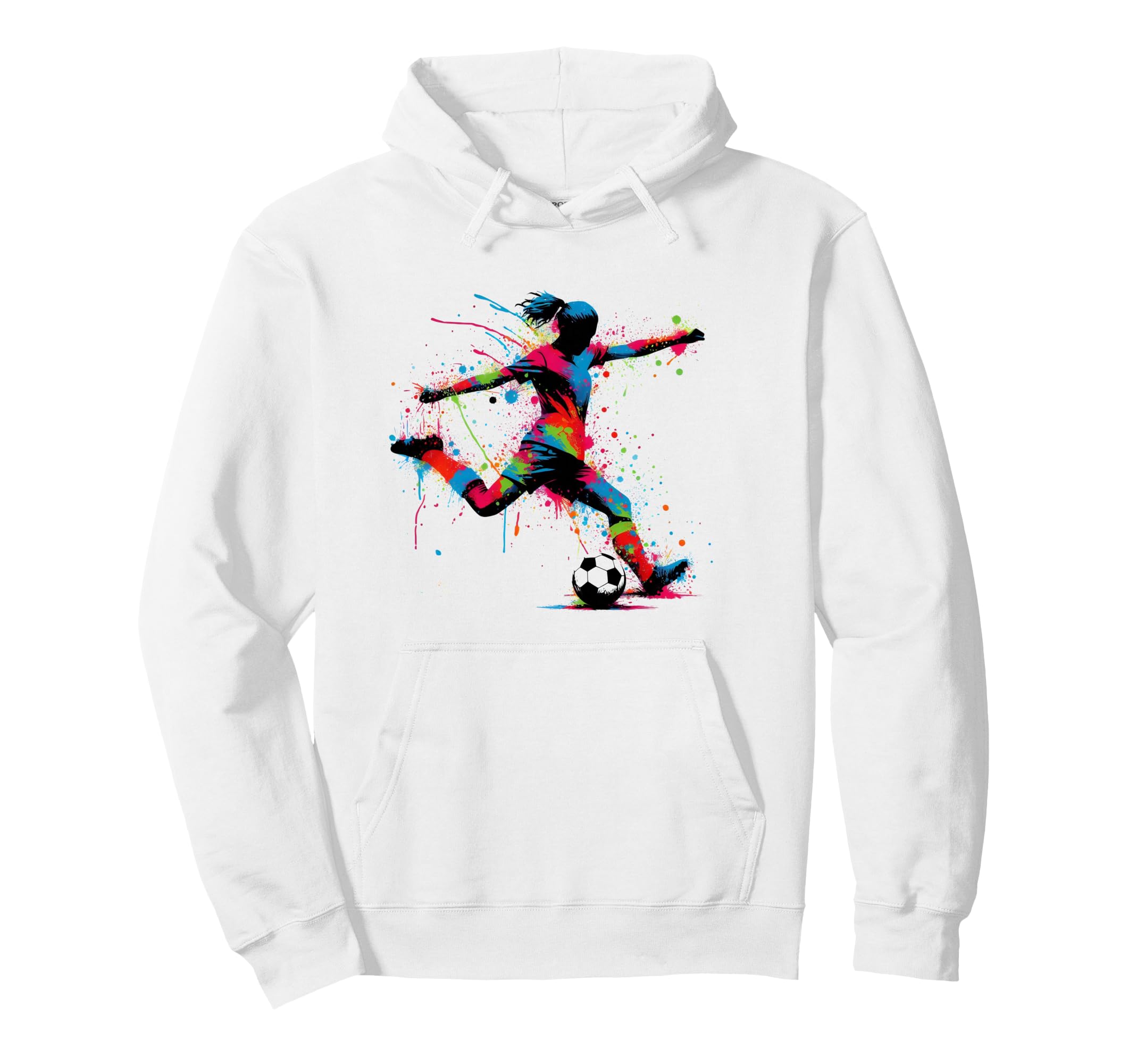 Female Footballer Soccer Player Football Hoodie - Graphic Print Unisex - T-Shirt, Sweatshirt, Hoodie