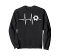 Heartbeat Soccer Player Ball Soccer Sweatshirt - Unique Graphic Unisex - T-Shirt, Sweatshirt, Hoodie
